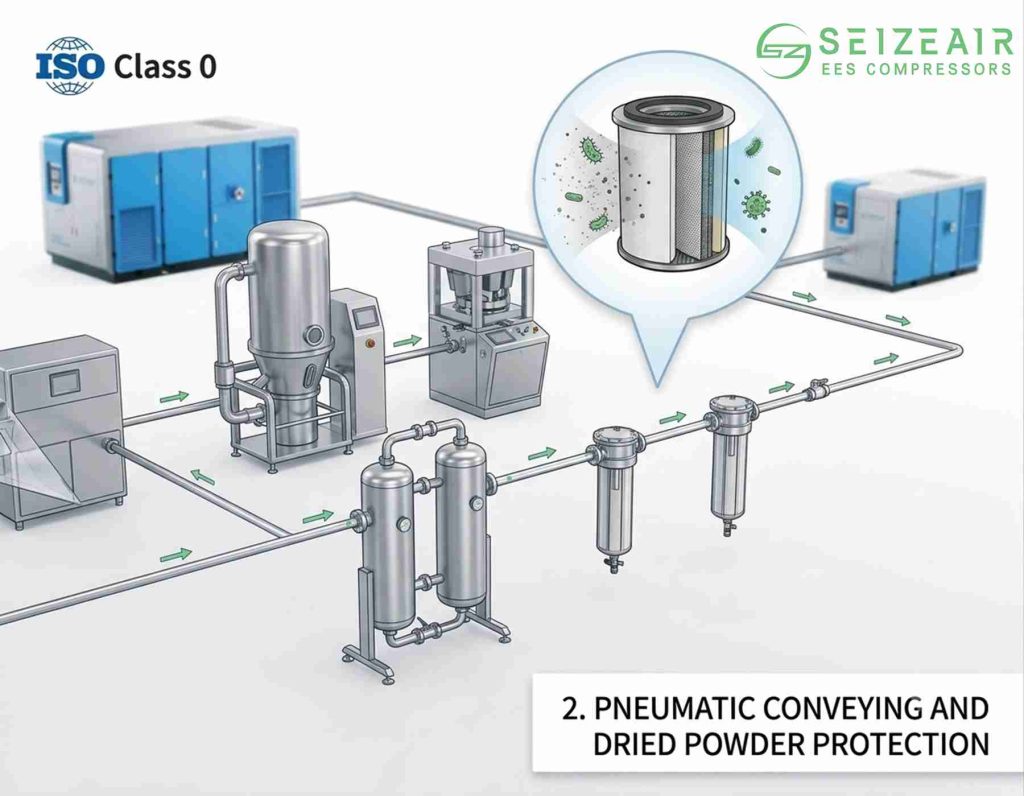 oil-free-rotary-screw-compressor-pharmaceutical-air-system-seize-air